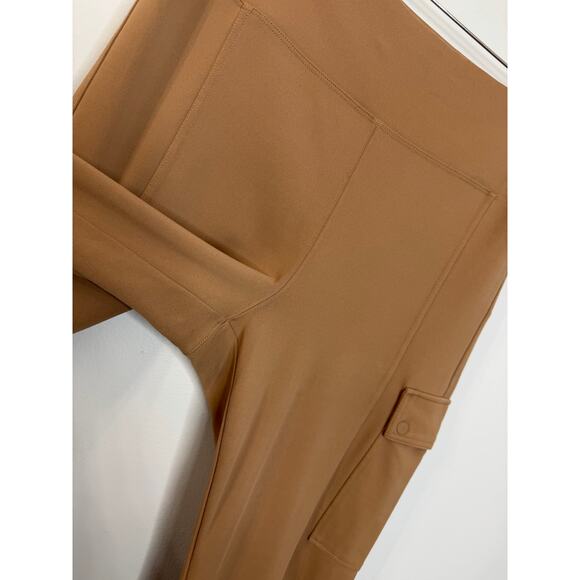 ATHLETA Delancey Straight Cargo Pant Rustic Beige Stretch Women's L - Picture 3 of 9